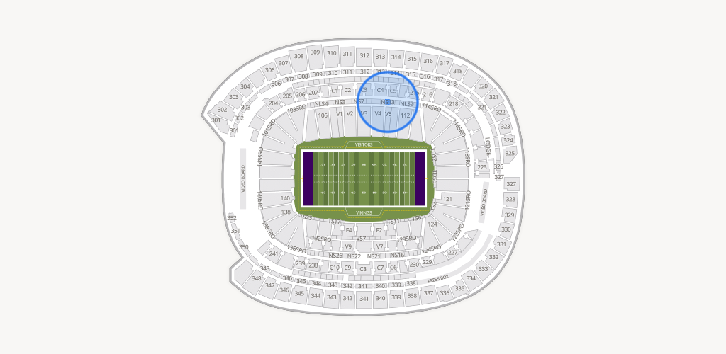 U.S. Bank Stadium Seating Chart