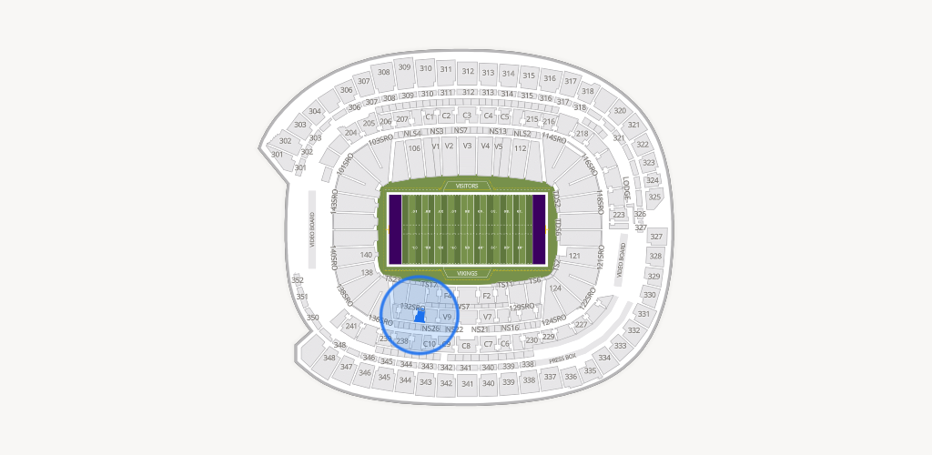 U.S. Bank Stadium Seating Chart