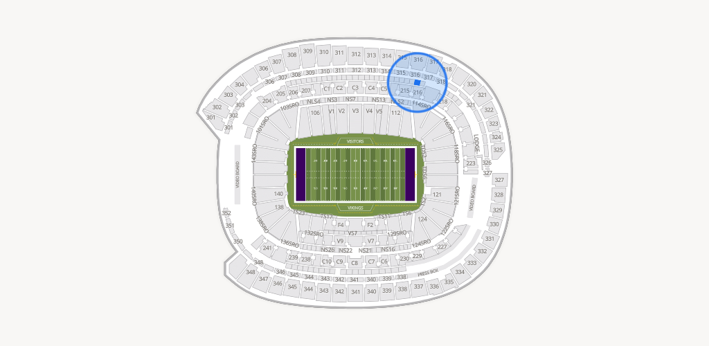 U.S. Bank Stadium Seating Chart