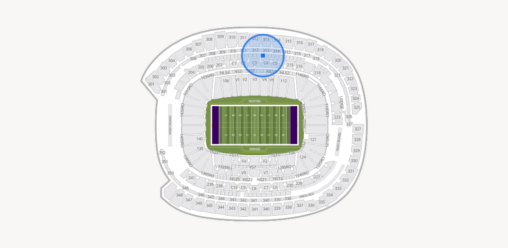 U.S. Bank Stadium Seating Chart