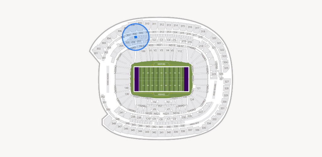 U.S. Bank Stadium Seating Chart