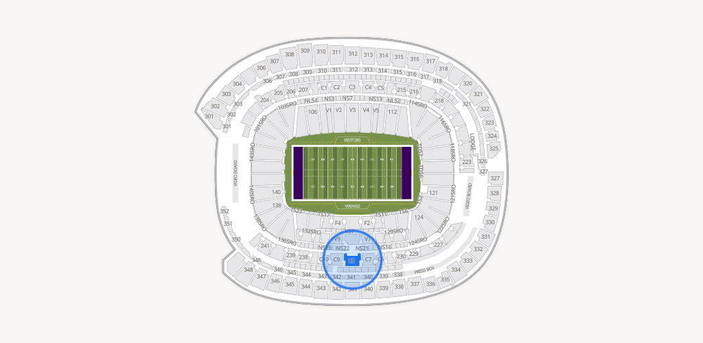 U.S. Bank Stadium Seating Chart