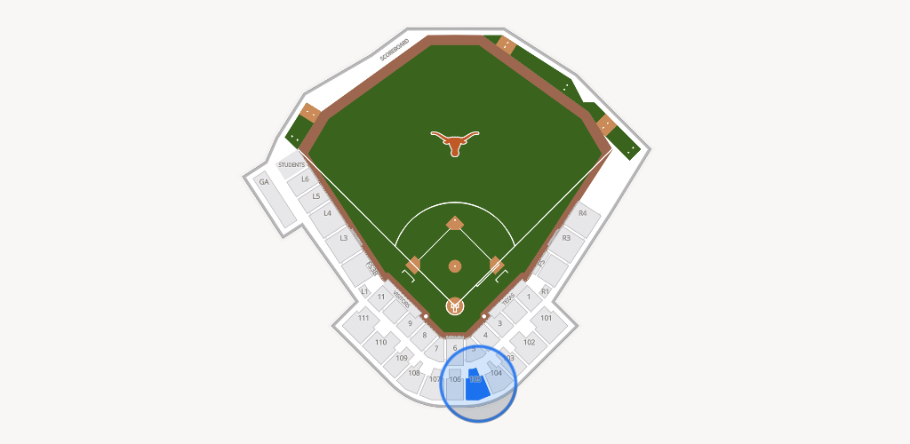 UFCU Disch-Falk Field Seating Chart