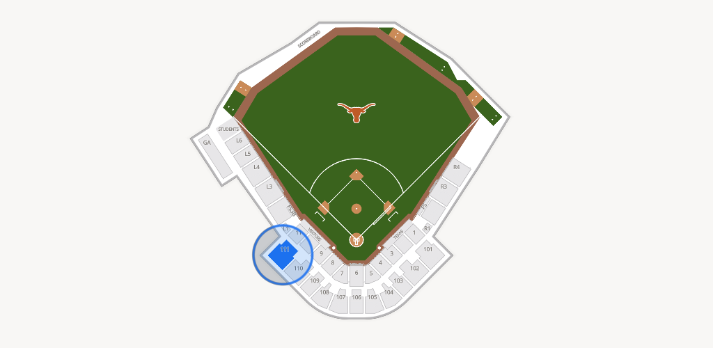 UFCU Disch-Falk Field Seating Chart