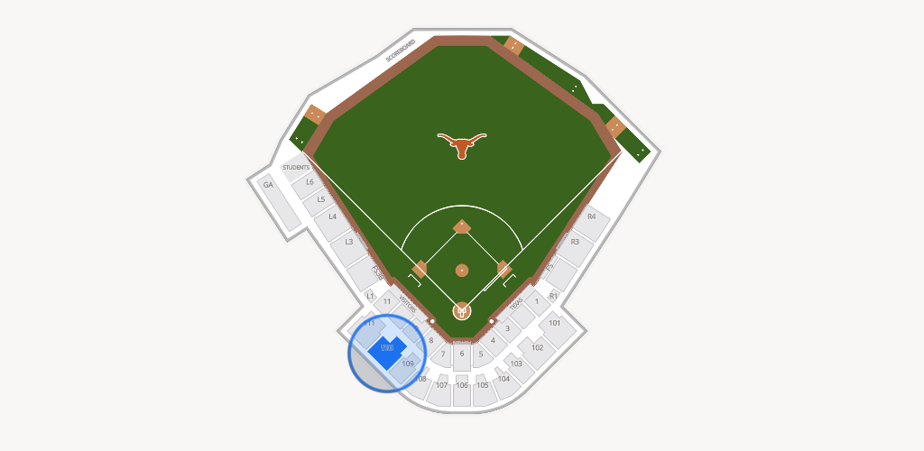 UFCU Disch-Falk Field Seating Chart