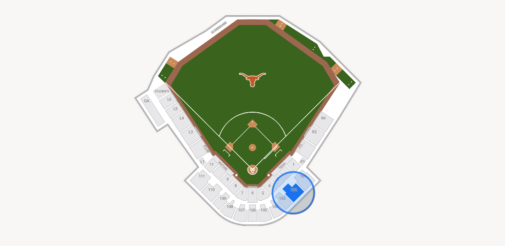 UFCU Disch-Falk Field Seating Chart