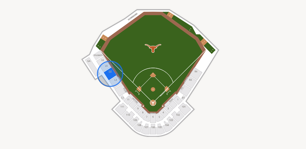 UFCU Disch-Falk Field Seating Chart