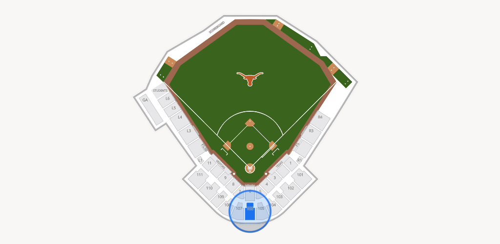 UFCU Disch-Falk Field Seating Chart