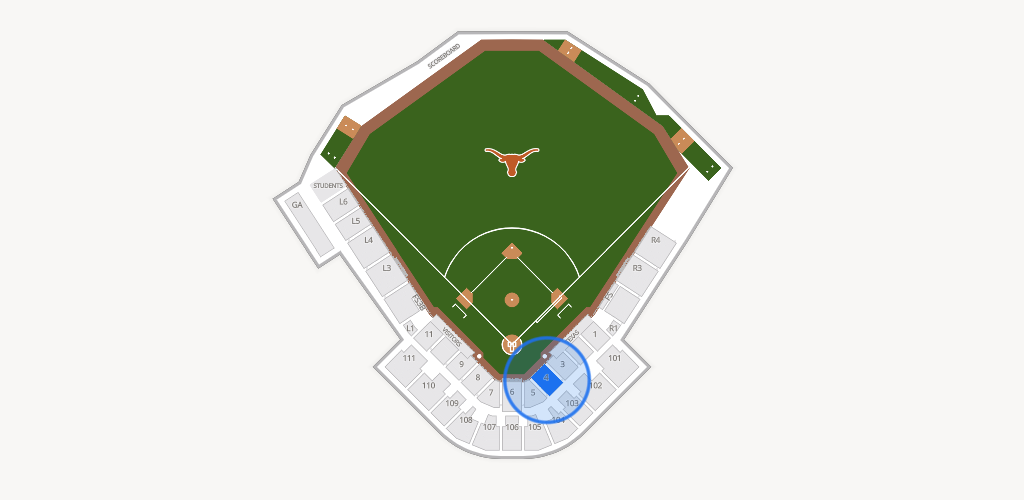 UFCU Disch-Falk Field Seating Chart
