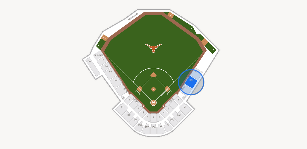 UFCU Disch-Falk Field Seating Chart