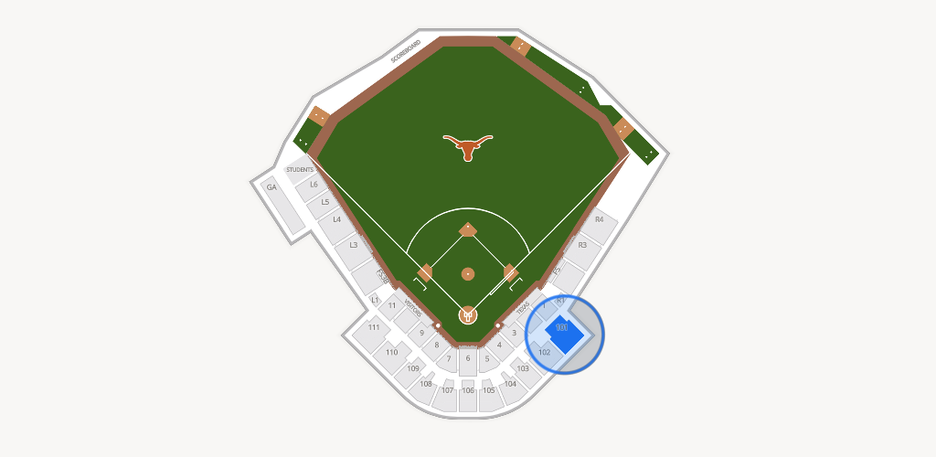 UFCU Disch-Falk Field Seating Chart