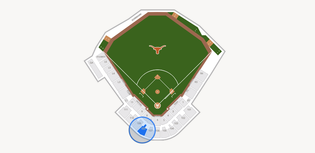 UFCU Disch-Falk Field Seating Chart