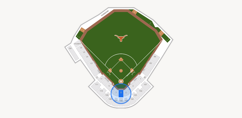 UFCU Disch-Falk Field Seating Chart