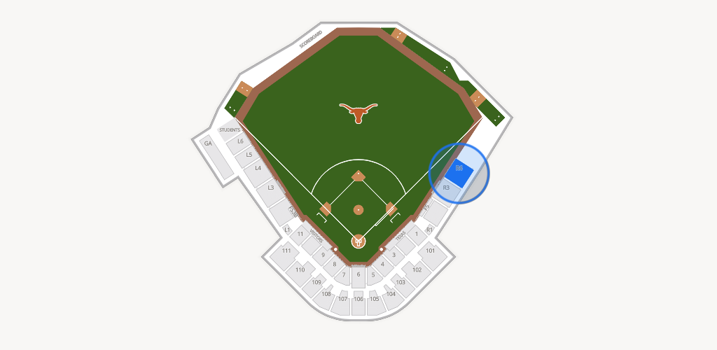 UFCU Disch-Falk Field Seating Chart