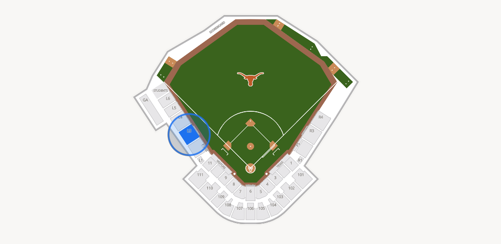 UFCU Disch-Falk Field Seating Chart
