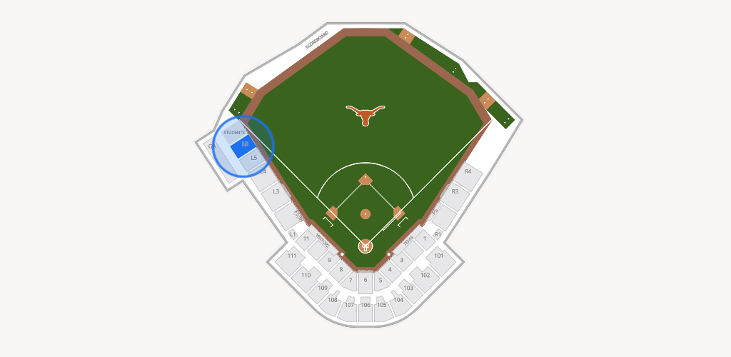 UFCU Disch-Falk Field Seating Chart