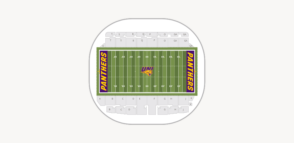 UNI Dome Seating Chart