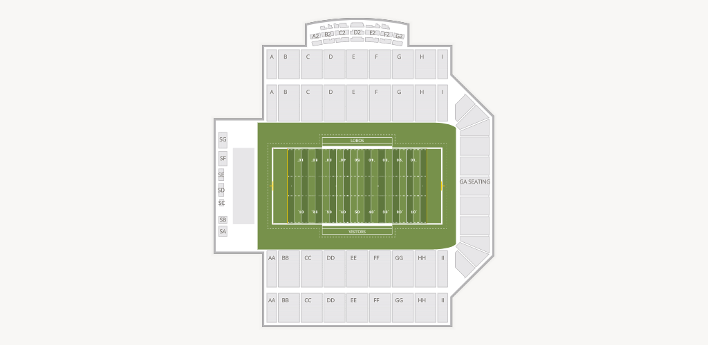 University Stadium (NM) Seating Chart