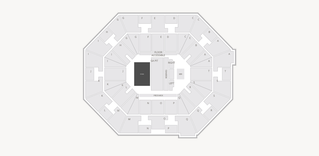 UNO Lakefront Arena Seating Chart