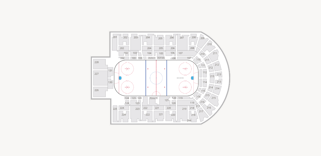 Upstate Medical University Arena at The Oncenter War Memorial Seating Chart