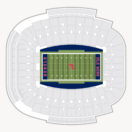 Vaught Hemingway Stadium seating chart
