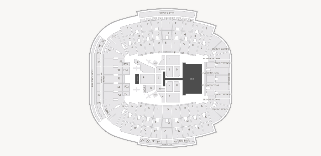 Vaught Hemingway Stadium Seating Chart
