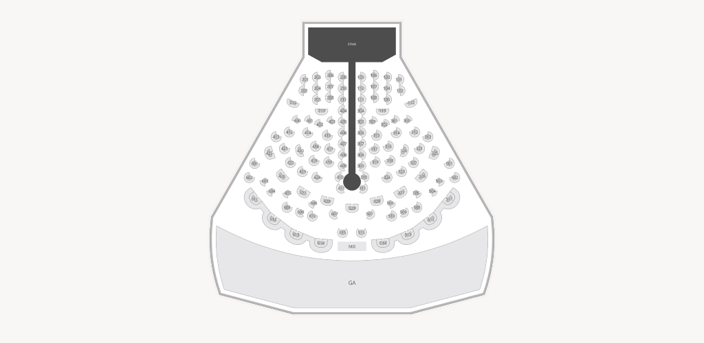 Voltaire at the Venetian Las Vegas Seating Chart