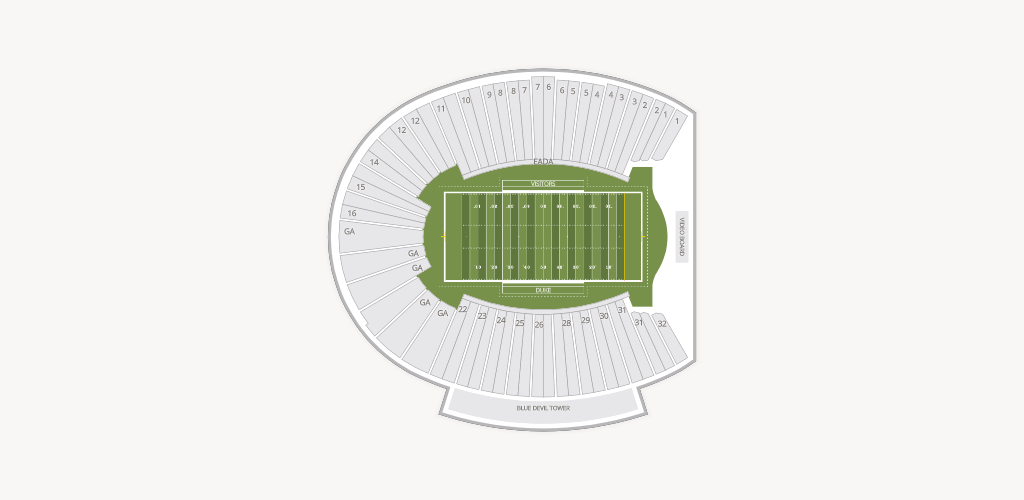 Wallace Wade Stadium Seating Chart