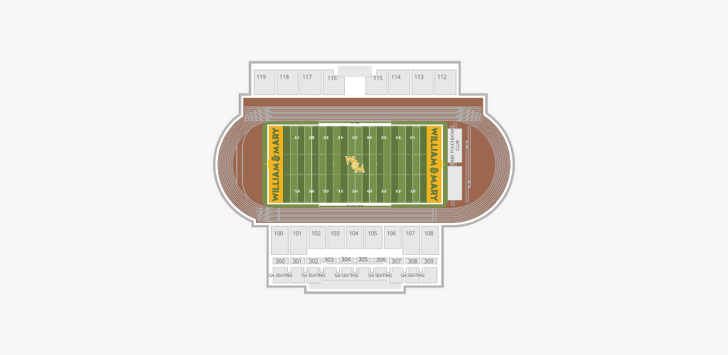 Walter J. Zable Stadium at Cary Field Seating Chart