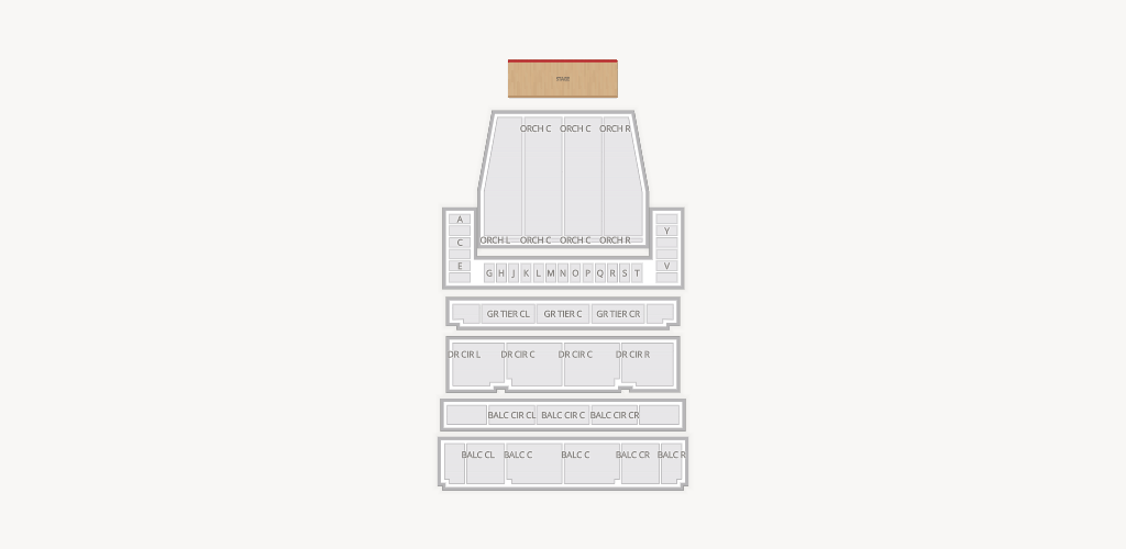 War Memorial Opera House Seating Chart