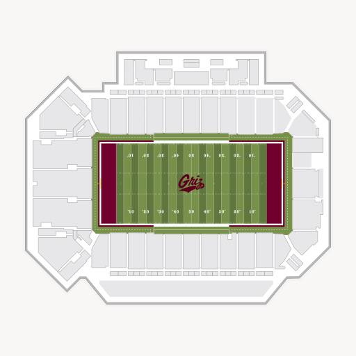 Washington-Grizzly Stadium seating chart