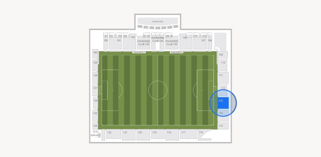Weidner Field Seating Chart