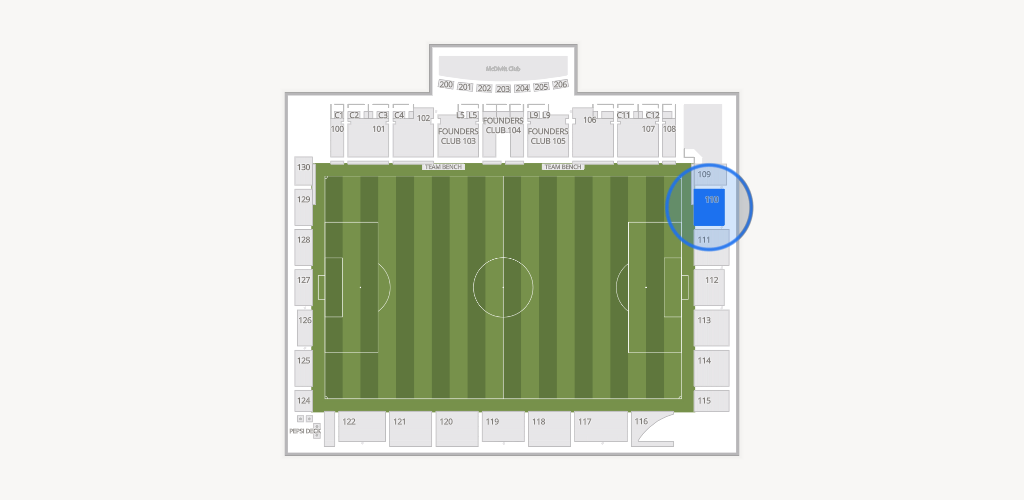 Weidner Field Seating Chart