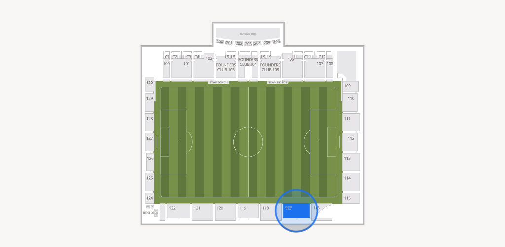 Weidner Field Seating Chart