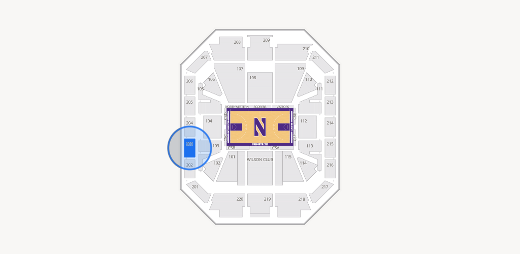 Welsh-Ryan Arena Seating Chart