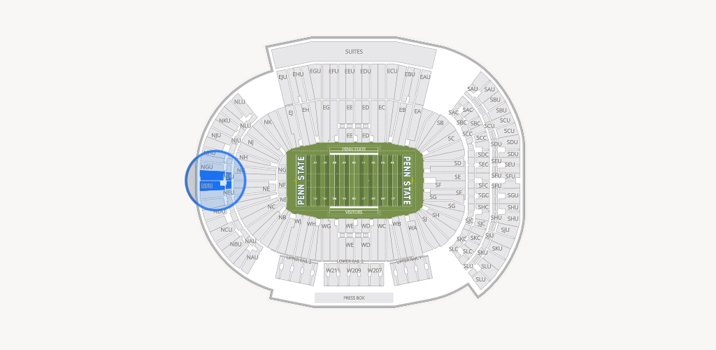 West Shore Home Field at Beaver Stadium Seating Chart