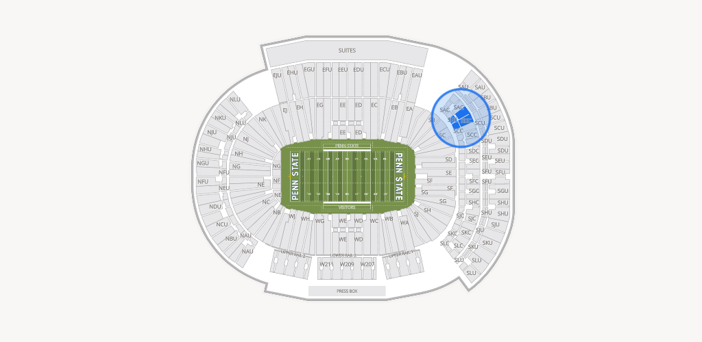 West Shore Home Field at Beaver Stadium Seating Chart