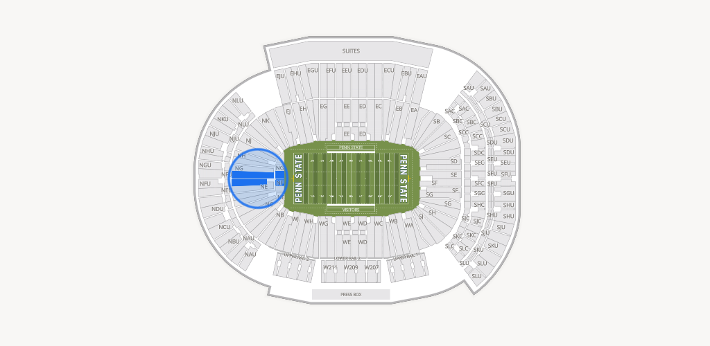 West Shore Home Field at Beaver Stadium Seating Chart