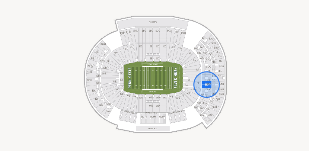 West Shore Home Field at Beaver Stadium Seating Chart