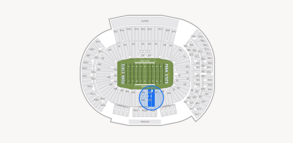 West Shore Home Field at Beaver Stadium Seating Chart