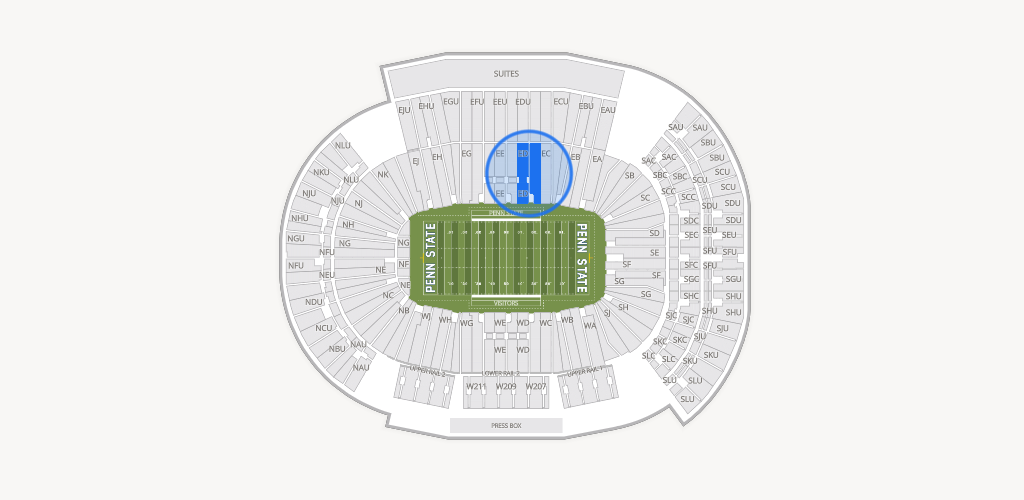 West Shore Home Field at Beaver Stadium Seating Chart