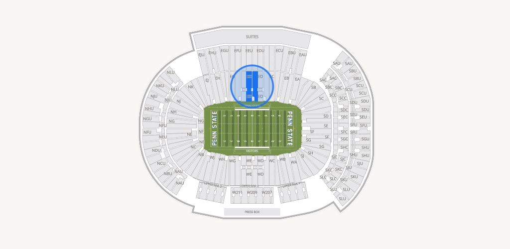 West Shore Home Field at Beaver Stadium Seating Chart