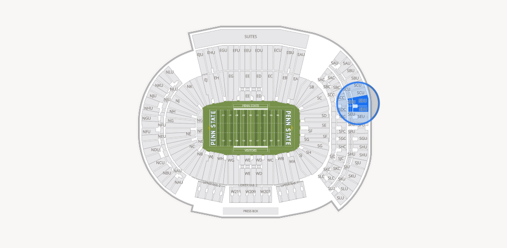 West Shore Home Field at Beaver Stadium Seating Chart