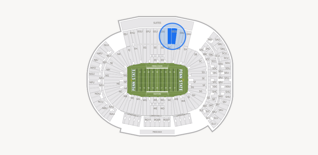 West Shore Home Field at Beaver Stadium Seating Chart