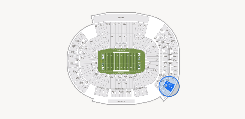 West Shore Home Field at Beaver Stadium Seating Chart