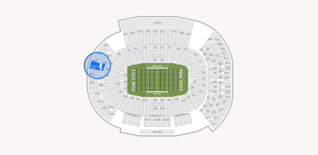 West Shore Home Field at Beaver Stadium Seating Chart
