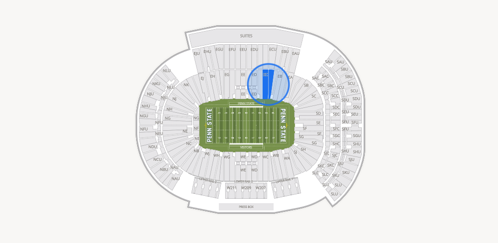 West Shore Home Field at Beaver Stadium Seating Chart