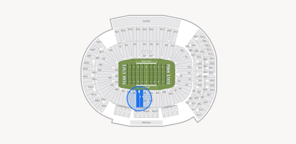 West Shore Home Field at Beaver Stadium Seating Chart