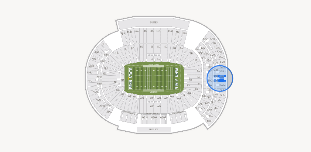 West Shore Home Field at Beaver Stadium Seating Chart