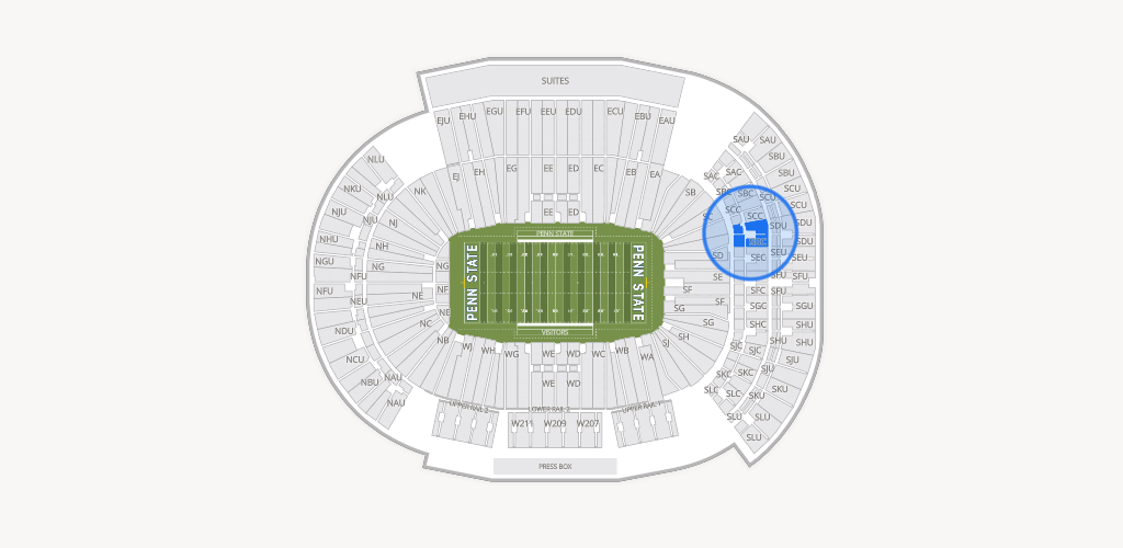 West Shore Home Field at Beaver Stadium Seating Chart